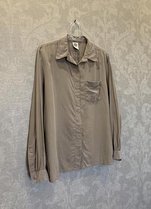 Шелковая блуза бренда c&a, размер м-l.2 фото