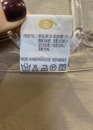 Шовкова блуза бренду c&a, розмір м-l.4 фото