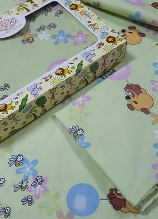 Комплект постельного белья "винни салатовый