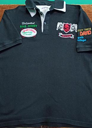 Трикотажна чоловіча або підліткова поло-футболка camp david розміру l.
