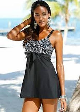 Мега шикарный  слитный купальник платье батал bonprix 🌺👙 🌺4 фото