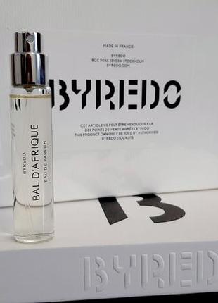 Byredo bal d'afrique💥оригинал travel миниатюра 12 мл африканский бал цена за 1мл3 фото