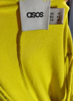 Летний яркий трикотажный комбинезон с шортами лимонного цвета5 фото