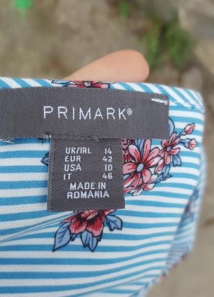Блуза в полоску с цветами primark3 фото