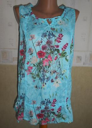 Яркая натураьная блузка cecil р. s наш 44