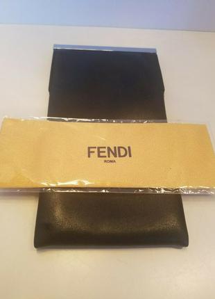 Шкіряний футляр для окулярів fendi на магніті2 фото