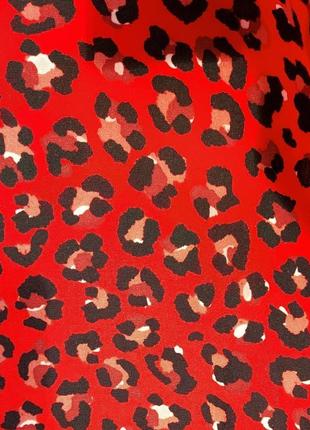 Стильная красная блуза рубашка esmara леопардовый принт7 фото