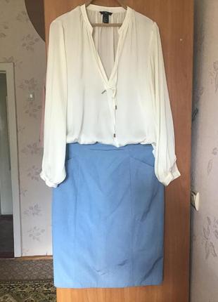 Классическая  юбка миди прямого кроя, юбка карандаш, классическая юбка4 фото