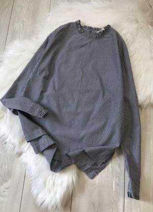 Бавовняна сорочка в смужку h&m сорочка кофта блузка