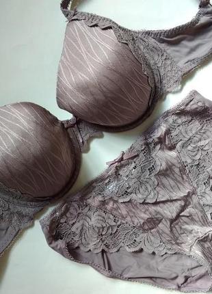 34dd 75е/70f рр 10-12 m&s ультра комфортный шикарный комплект с памятью пенный материал1 фото