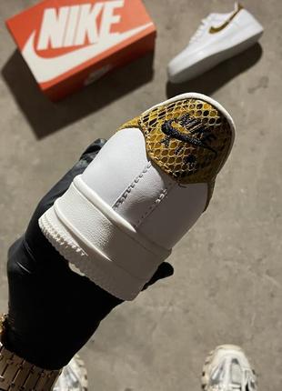 Кеды nike air force 1 low snake white8 фото