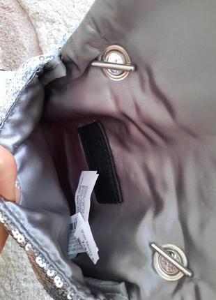 Сумка zara з паєтками клатч 6