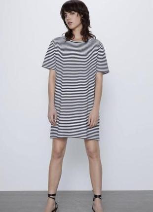 Платье тельняшка  полоска от зара zara dress