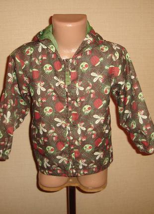 Куртка, вітровка на 1,5-2 року з жучками