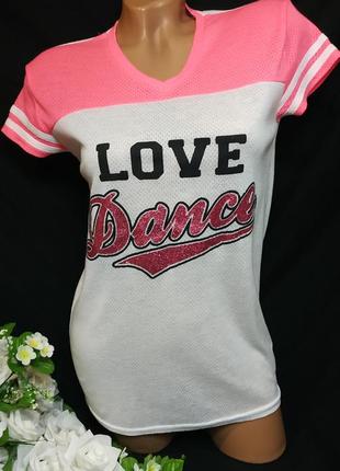 Футболка love dance спортивна