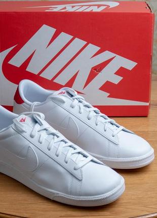 Nike tennis classic cs. белые кожаные кеды, кроссовки, 31см стелька3 фото