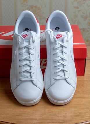Nike tennis classic cs. белые кожаные кеды, кроссовки, 31см стелька7 фото