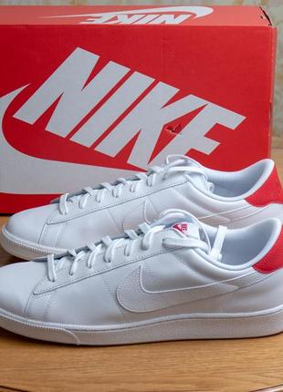 Nike tennis classic cs. белые кожаные кеды, кроссовки, 31см стелька5 фото