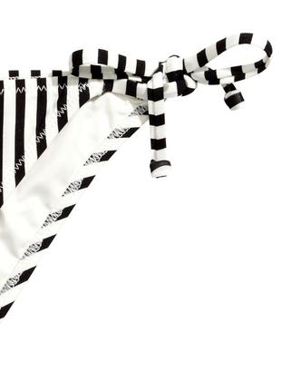 Плавки бикини с завязками в полоску женские h&m3 фото