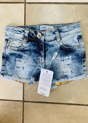 Джинсовые шорты для девочки