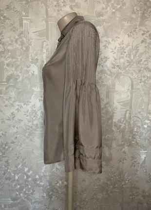 Шовкова блуза з об'ємними рукавами zara woman5 фото