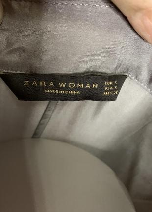 Шовкова блуза з об'ємними рукавами zara woman8 фото