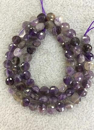Бусины натуральный камень аметист