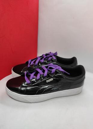 Женские кеды puma vikky platform ribbon 366419 011 фото