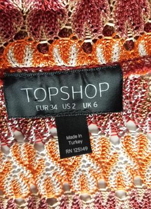 Ажурная пляжная накидка topshop на размер s/345 фото