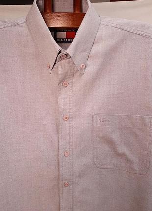 Чоловіча сорочка на короткий рукав tommy hilfiger р 48/50 l