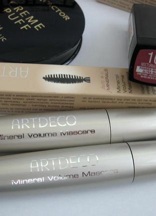 Распродажа 50% тушь аrtdeco mineral volume mascara 21 объемная тушь2 фото