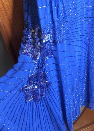 Платья вечернее батал большого розмера  с бисером и пайетками випускное5 фото