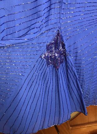 Платья вечернее батал большого розмера  с бисером и пайетками випускное7 фото