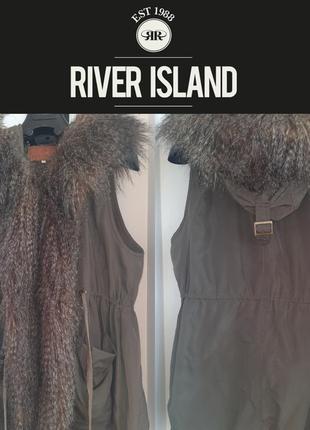 Жилетка з капюшоном і опушенням rivrr island p.12 l