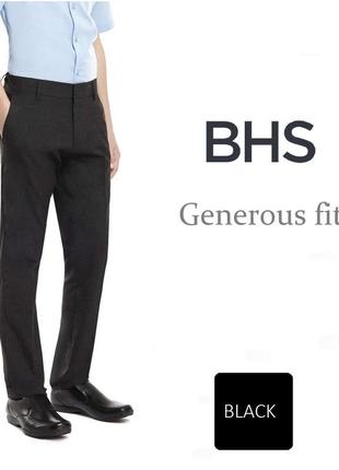 Чорні брюки шкільні bhs з тефлоновим покриттям. 6р., 116см. generous fit. нові