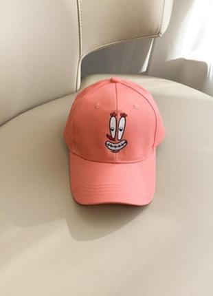 Дитяча кепка бейсболка губка боб квадратні штани з гнутим козирком юджин крабс, унісекс