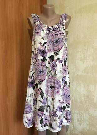 Нежное шёлковое платье в цветочный принт south