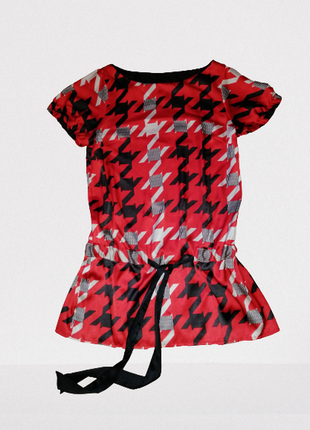 Блузка довга туніка "гусяча лапка", жіноча next, р. м