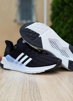 Мужские кроссовки adidas climacool черные с белым скидка sale / чоловічі кросівки8 фото