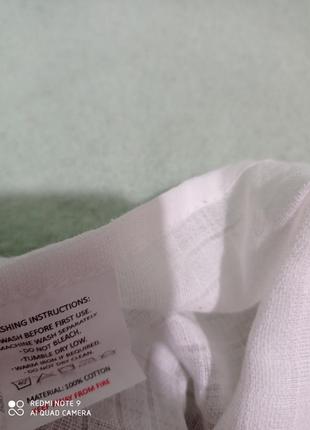Нова біла бавовняна 💯 тонка серветка рушник хустку2 фото