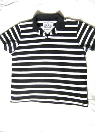 Мужская черно-белая футболка-тениска. плотный коттон. насыщенный цвет1 фото