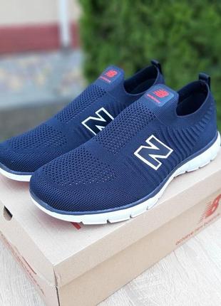 Кросівки тапочки чоловічі new balance сині / кросівки тапки чоловічі нью баланс сині1 фото