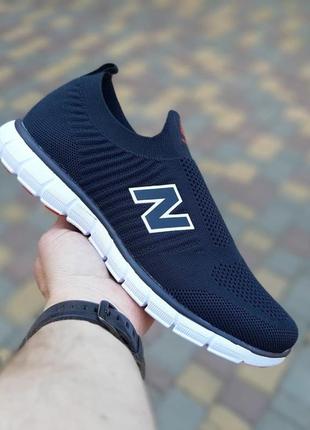 Кросівки тапочки чоловічі new balance сині / кросівки тапки чоловічі нью баланс сині3 фото