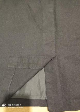 Шерстяная чёрная классическая деми юбка шерсть eastex2 фото