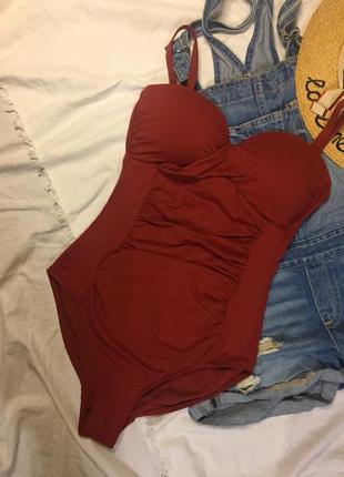 Теракотовий купальник від primark