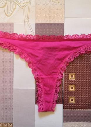 ✔️трикотажні стрінги, розмір l.