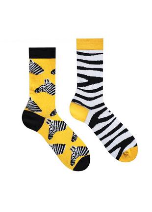 Длинные разнопарные носки sammy icon с зеброй marty1 фото