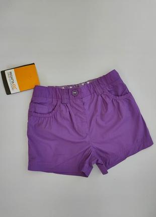 Фіолетові шорти з натуральної тканини regatta, 164 см, на 13 років
