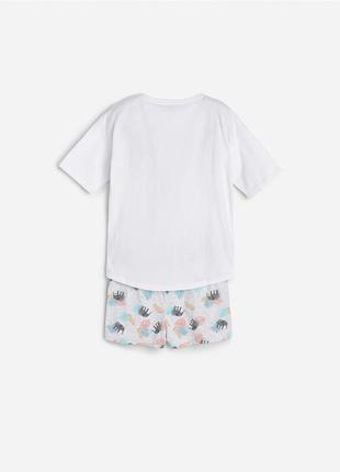 Пижама, хлопковый пижамный комплект с мотивом "слон"3 фото