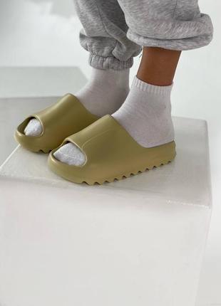 Adidas yeezy slide ☘️, літні шльопанці / сланці адідас